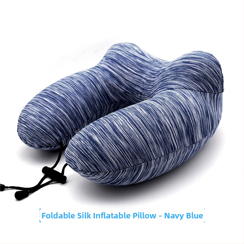 Надуваема U-образна пътуваща възглавница за шия Noon Yi; пълнител: газ; плат: химическо влакно; основен компонент на плат: спандекс; подходяща за възрастни