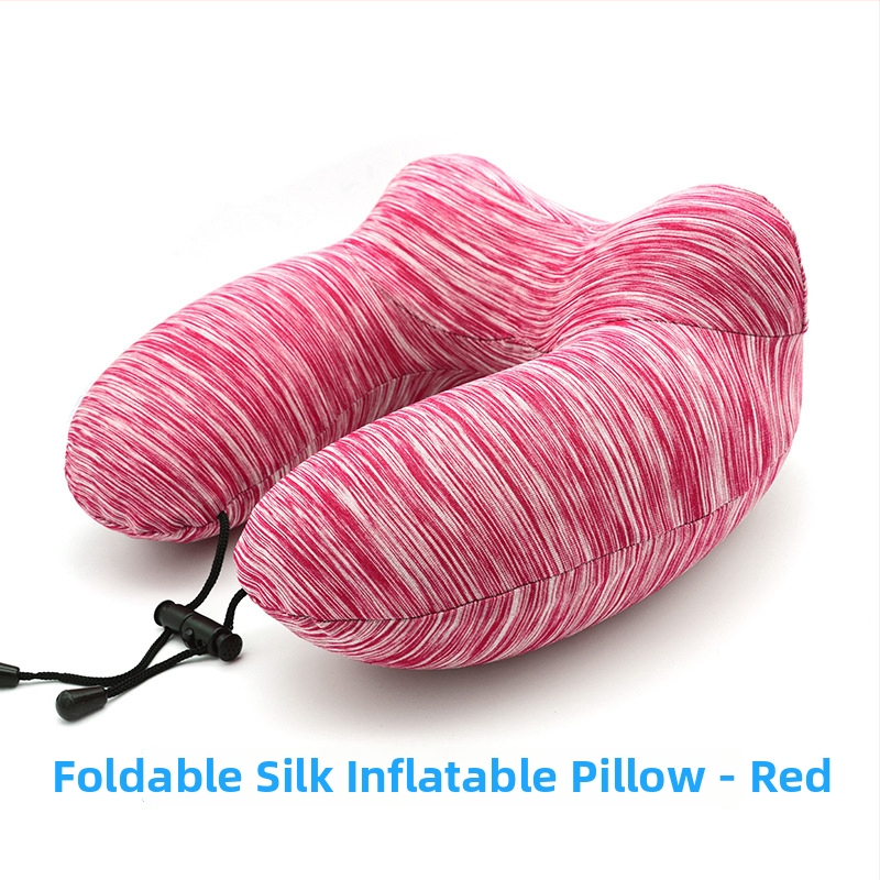 Надуваема U-образна пътуваща възглавница за шия Noon Yi; пълнител: газ; плат: химическо влакно; основен компонент на плат: спандекс; подходяща за възрастни