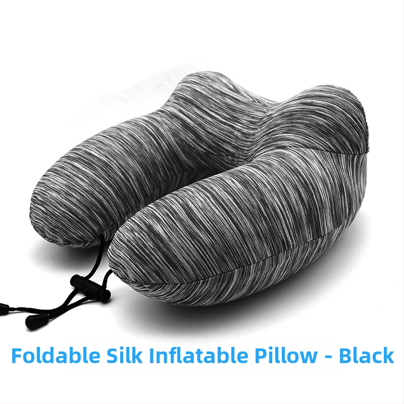 Надуваема U-образна пътуваща възглавница за шия Noon Yi; пълнител: газ; плат: химическо влакно; основен компонент на плат: спандекс; подходяща за възрастни