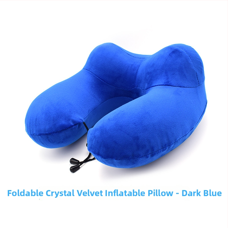 Надуваема U-образна пътуваща възглавница за шия Noon Yi; пълнител: газ; плат: химическо влакно; основен компонент на плат: спандекс; подходяща за възрастни