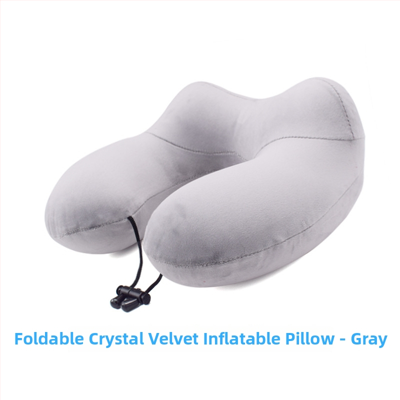 Надуваема U-образна пътуваща възглавница за шия Noon Yi; пълнител: газ; плат: химическо влакно; основен компонент на плат: спандекс; подходяща за възрастни