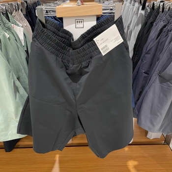 Șorturi sport masculine cu înaltă elasticitate, uscare rapidă din fibre de bambus, respirabile, subțiri, talie înaltă.