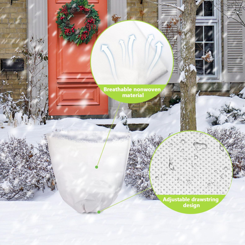 Acoperire izolatoare pentru plante și copaci; material plastic; izolație termică și protecție împotriva înghețului