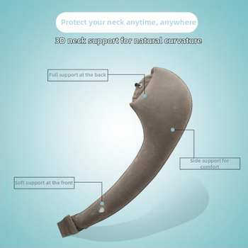 Putni jastuk u obliku luka, napuhljiv, PVC ekološki materijal, model 6086, težina 160 g