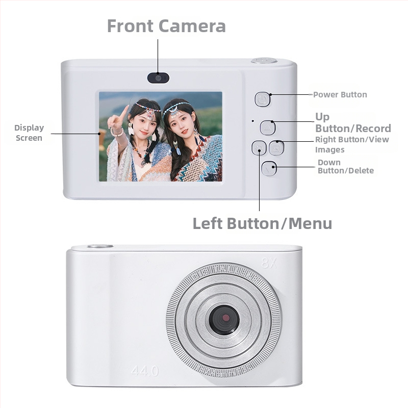 Digitálny fotoaparát s CMOS senzorom 1.0/1.7 palca, 24 MP+, 8x optický zoom, 2.3-palcový LCD, USB 3.0