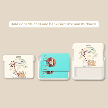 Visszahúzható nyakpánttal ellátott igazolvány-tartó – karikatúra orvos/személyzet dizájn, ABS anyag, semleges nem, mindennapi használat, őszi 2020