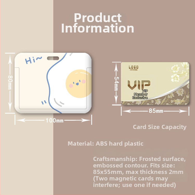 Visszahúzható nyakpánttal ellátott igazolvány-tartó – karikatúra orvos/személyzet dizájn, ABS anyag, semleges nem, mindennapi használat, őszi 2020