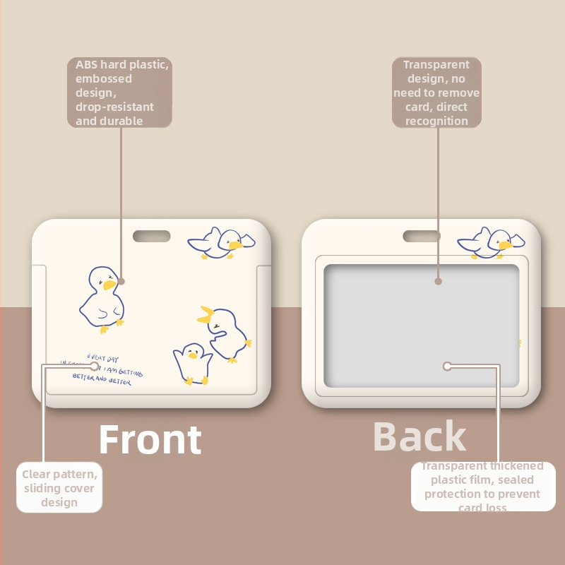 Visszahúzható nyakpánttal ellátott igazolvány-tartó – karikatúra orvos/személyzet dizájn, ABS anyag, semleges nem, mindennapi használat, őszi 2020