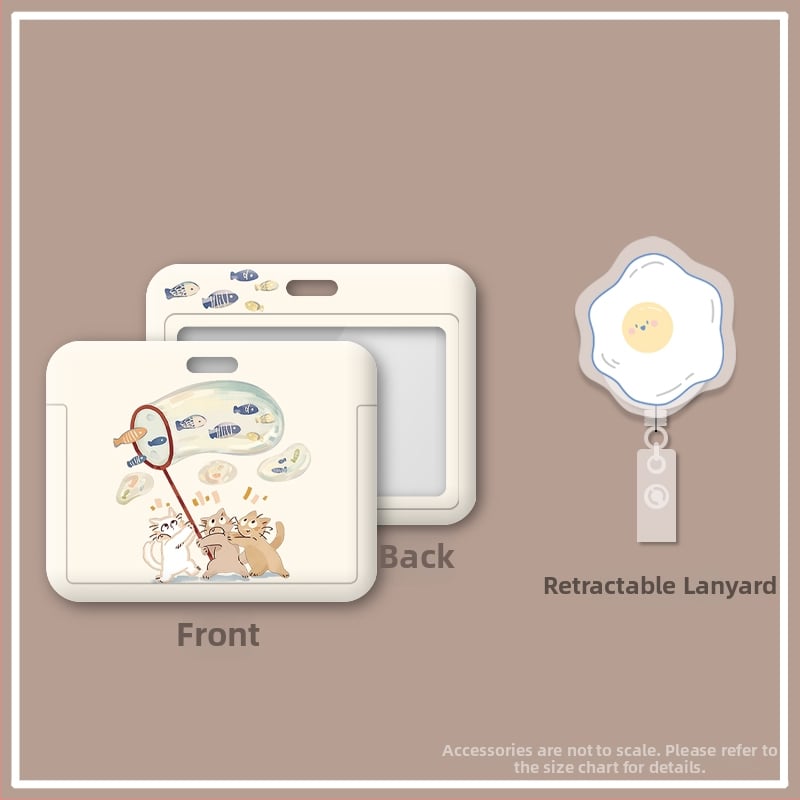 Visszahúzható nyakpánttal ellátott igazolvány-tartó – karikatúra orvos/személyzet dizájn, ABS anyag, semleges nem, mindennapi használat, őszi 2020