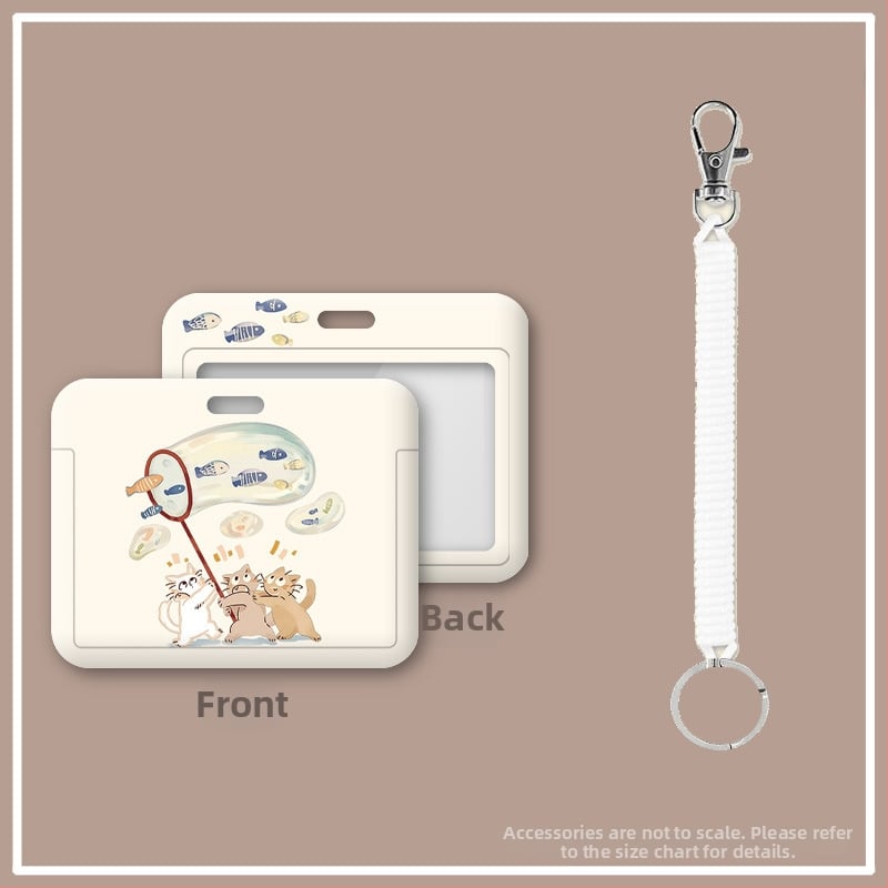 Visszahúzható nyakpánttal ellátott igazolvány-tartó – karikatúra orvos/személyzet dizájn, ABS anyag, semleges nem, mindennapi használat, őszi 2020