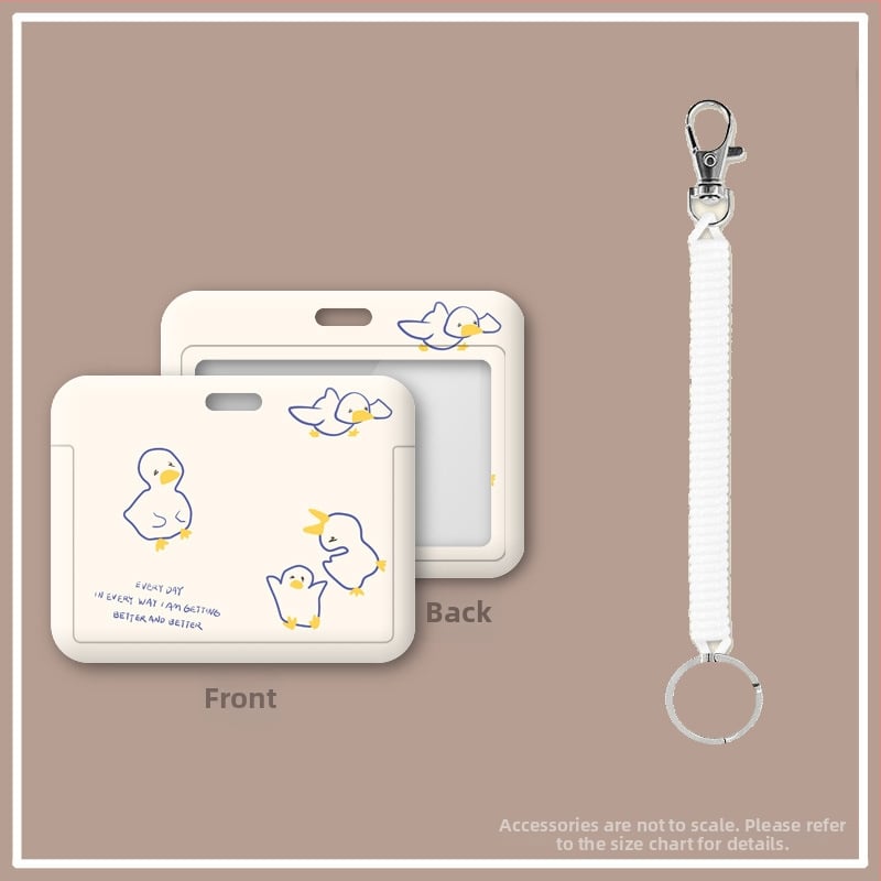 Visszahúzható nyakpánttal ellátott igazolvány-tartó – karikatúra orvos/személyzet dizájn, ABS anyag, semleges nem, mindennapi használat, őszi 2020