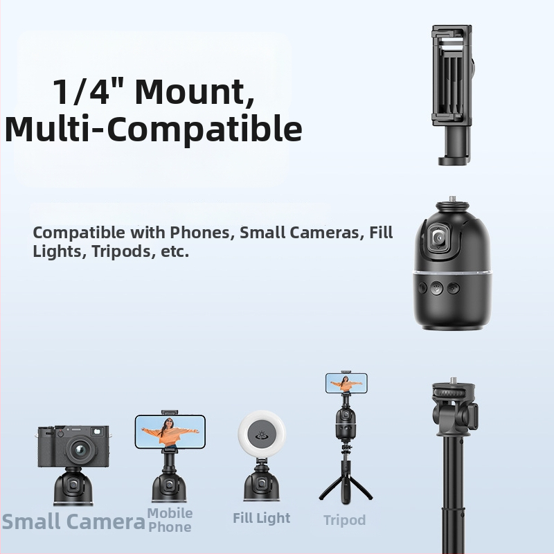 Gimbal za mobitel s AI praćenjem lica, 360° stolni nosač, univerzalna kompatibilnost, bez aplikacije, težina 248 g, Tokqi/Tuoyi P03