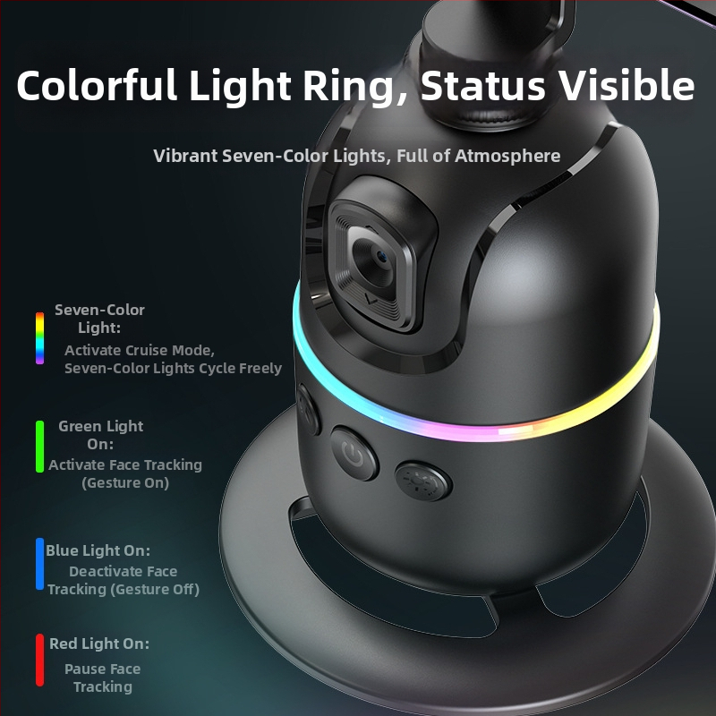 Gimbal za mobitel s AI praćenjem lica, 360° stolni nosač, univerzalna kompatibilnost, bez aplikacije, težina 248 g, Tokqi/Tuoyi P03