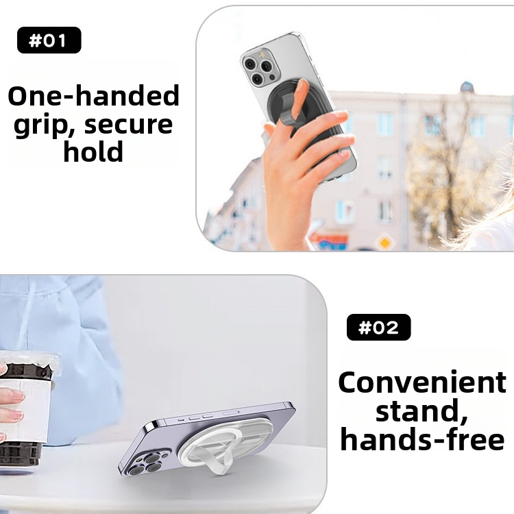 Δαχτυλίδι στήριξης για τηλέφωνο με μαγνητικό επιτραπέζιο στήριγμα MagSafe, συμβατό με iPhone 15/14/13