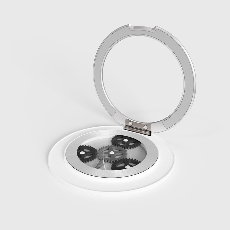 Suport de birou pentru telefon cu inel magnetic MagSafe, etichetă pentru spatele carcasei, rotație la 360°, ultra-subțire