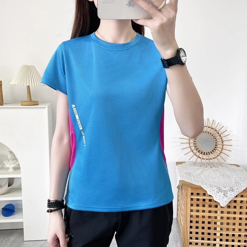 Ženski outdoor sportski T-shirt za ljeto – lagan, brzo upija vlagu, prozračan, s kružnim izrezom, dugim i kratkim rukavima, za planinarenje.