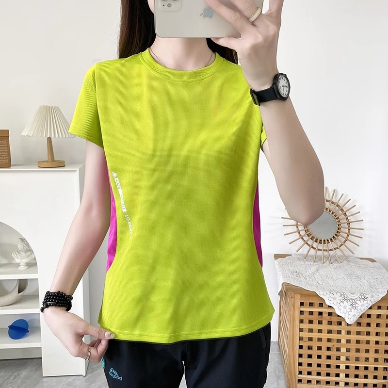 Ženski outdoor sportski T-shirt za ljeto – lagan, brzo upija vlagu, prozračan, s kružnim izrezom, dugim i kratkim rukavima, za planinarenje.