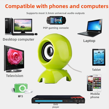 USB asztali mono hangszóró beépített mélynyomóval és erősítővel