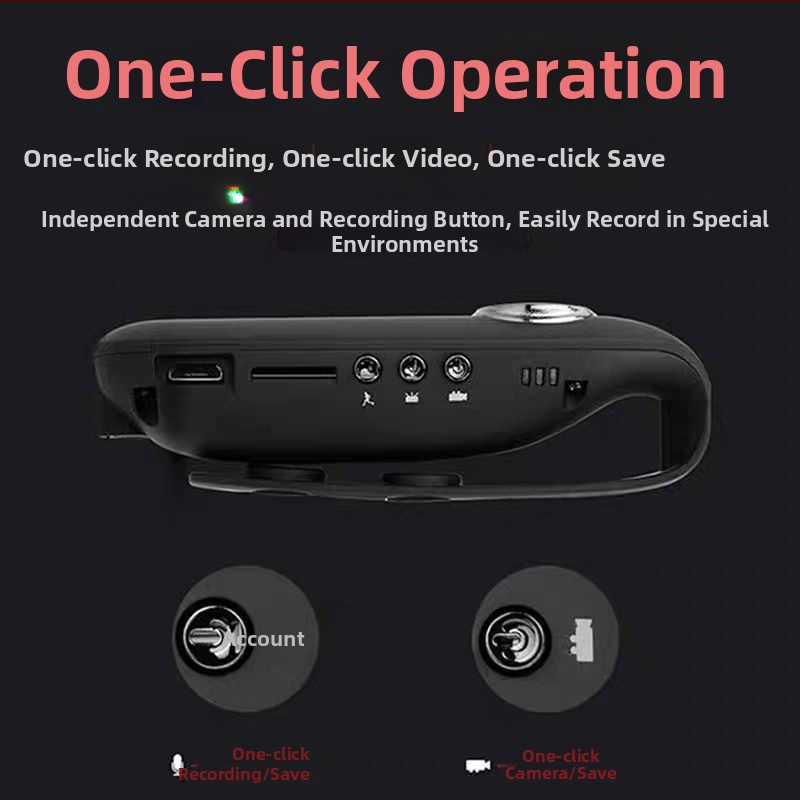 Kamera na hrudník – 10× optický zoom, 1080p záznam, 5 MP senzor, Wi-Fi