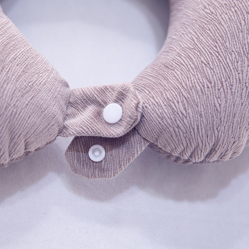 У-образна възглавничка за шията от мемори пяна, за пътуване със самолет, бавно възстановяване, персонализирано лого