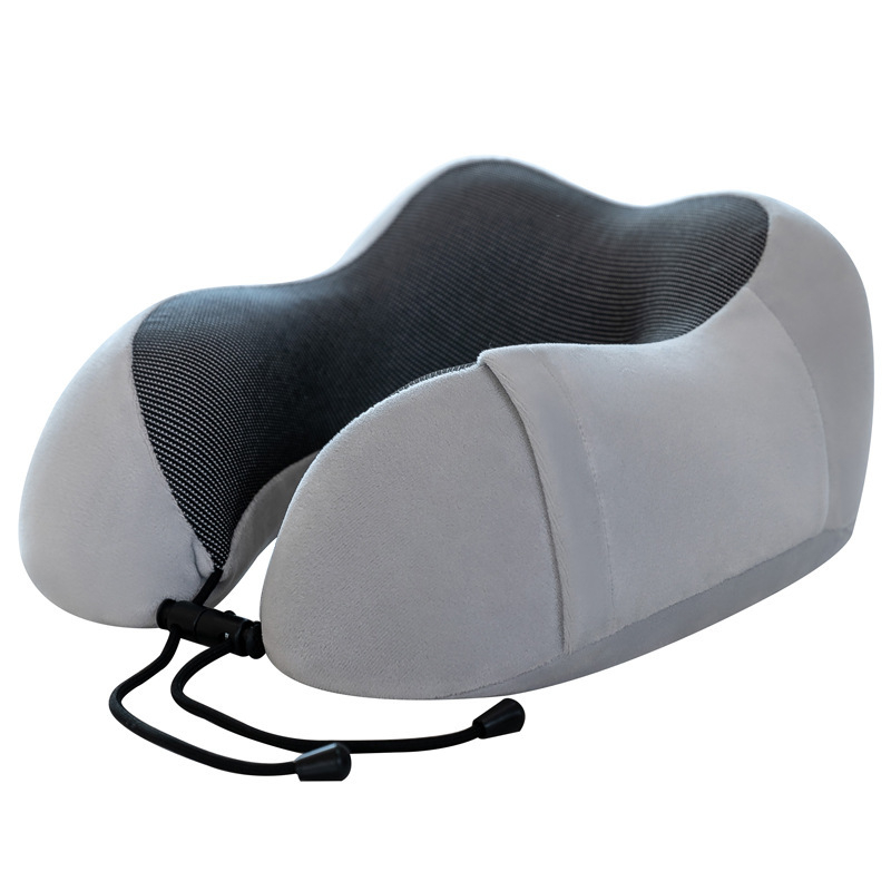 У-образна възглавничка за шията от мемори пяна, за пътуване със самолет, бавно възстановяване, персонализирано лого
