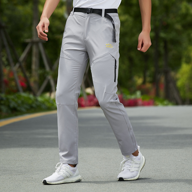 Public Edition Pantaloni outdoor cu uscare rapidă – din fibre chimice, pentru toate anotimpurile, ideali pentru drumeții, ciclism și camping