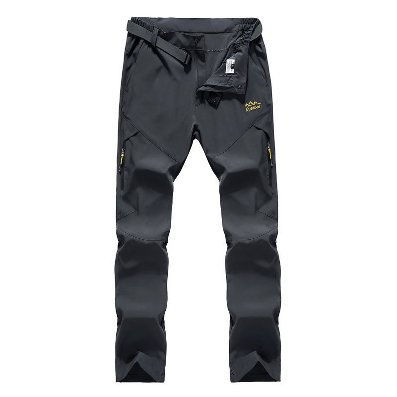 Public Edition Pantaloni outdoor cu uscare rapidă – din fibre chimice, pentru toate anotimpurile, ideali pentru drumeții, ciclism și camping