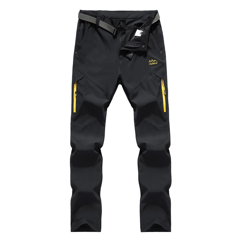 Public Edition Pantaloni outdoor cu uscare rapidă – din fibre chimice, pentru toate anotimpurile, ideali pentru drumeții, ciclism și camping