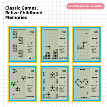 Mini prijenosna konzola Tetris za djecu, nostalgični retro klasični stil