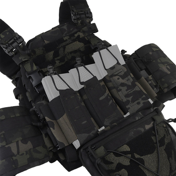 ARC veste tactică cu sistem MOLLE, țevi de umăr cu eliberare rapidă, camuflaj, fibre chimice care evacuează umezeala, unisex adulți