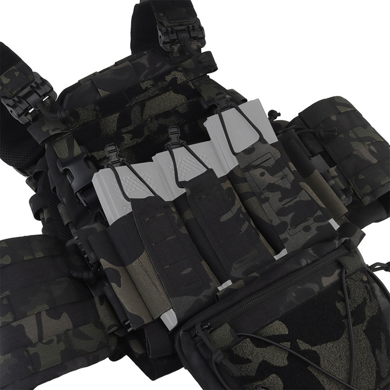 ARC veste tactică cu sistem MOLLE, țevi de umăr cu eliberare rapidă, camuflaj, fibre chimice care evacuează umezeala, unisex adulți
