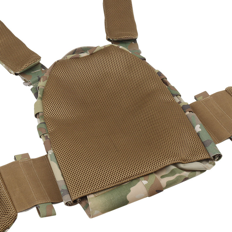 ARC veste tactică cu sistem MOLLE, țevi de umăr cu eliberare rapidă, camuflaj, fibre chimice care evacuează umezeala, unisex adulți