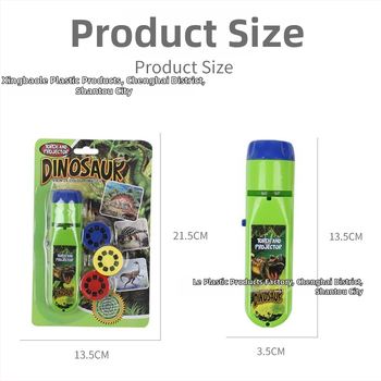 Detský projektor s lampou a zvieracími slidemi - Interaktívna vzdelávacia hračka (ABS) pre vek 4-6 rokov