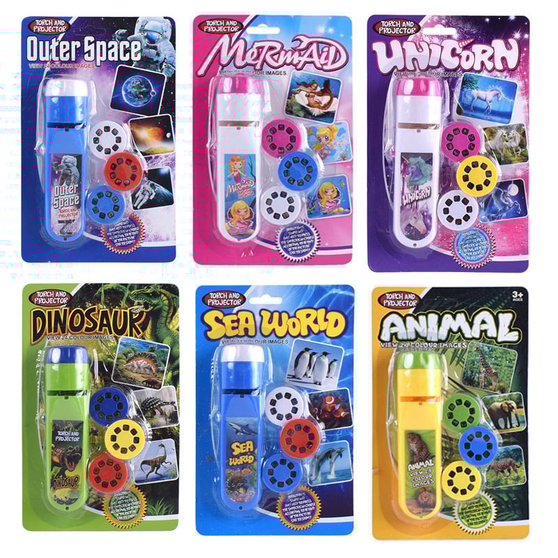 Παιδικός προβολέας-φωτιστικό με ζωικά διαφθορές - Διαδραστικό εκπαιδευτικό παιχνίδι (ABS) για ηλικίες 4-6