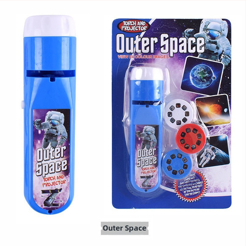 Detský projektor s lampou a zvieracími slidemi - Interaktívna vzdelávacia hračka (ABS) pre vek 4-6 rokov