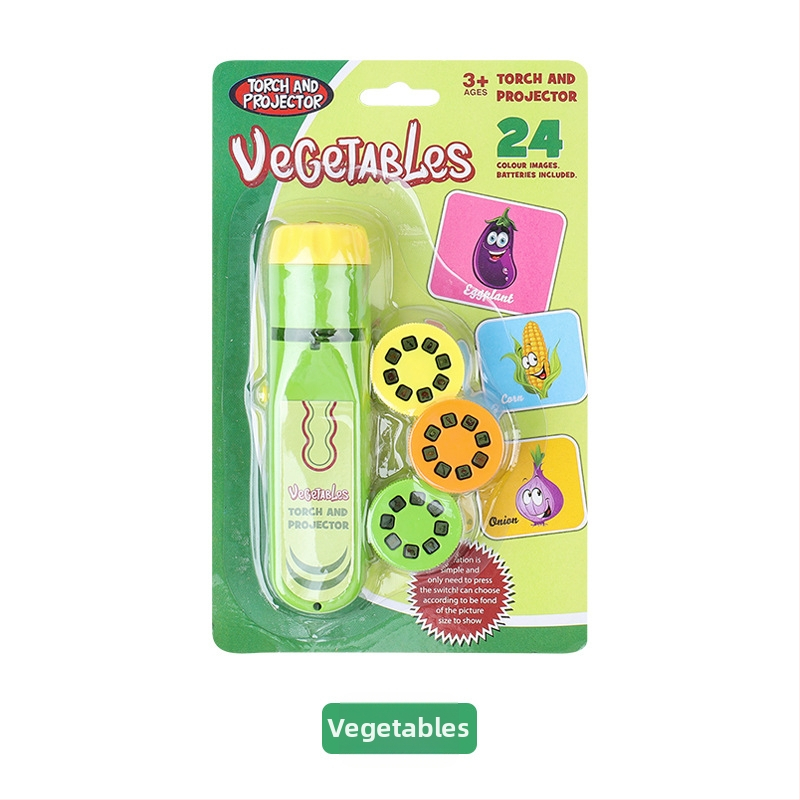 Detský projektor s lampou a zvieracími slidemi - Interaktívna vzdelávacia hračka (ABS) pre vek 4-6 rokov