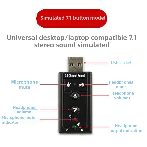 Card de sunet USB extern — compatibil cu Windows 7; fără trezire la distanță; fără gestionare a energiei