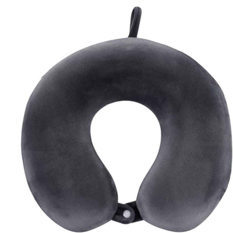 У-образна възглавница за шия, пълнеж memory cotton, crystal velvet покритие, тегло до 0.50 кг, подходяща за възрастни