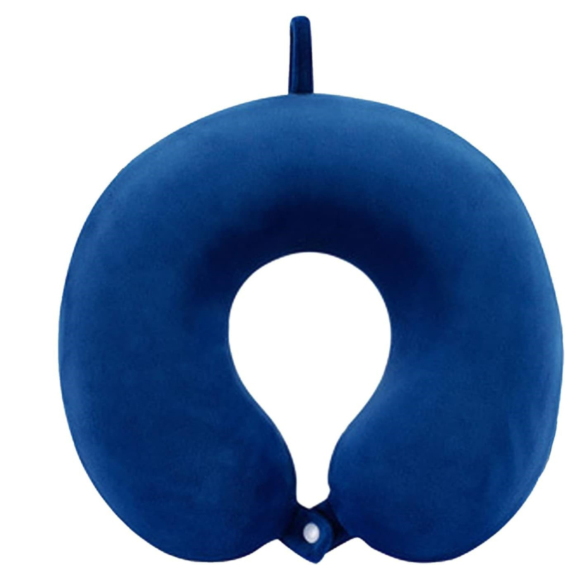 У-образна възглавница за шия, пълнеж memory cotton, crystal velvet покритие, тегло до 0.50 кг, подходяща за възрастни