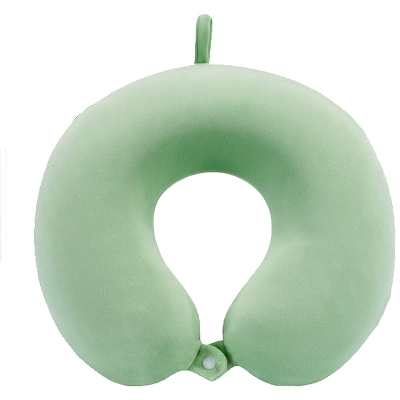 У-образна възглавница за шия, пълнеж memory cotton, crystal velvet покритие, тегло до 0.50 кг, подходяща за възрастни