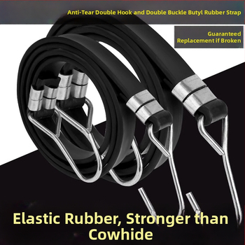 Elastický pás na motocykle a elektrické vozidlá s háčikmi a dvojitým zapínaním