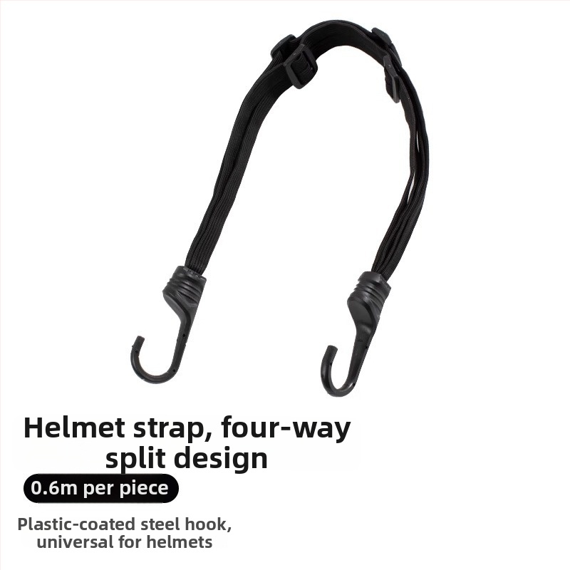 Elastický pás na motocykle a elektrické vozidlá s háčikmi a dvojitým zapínaním