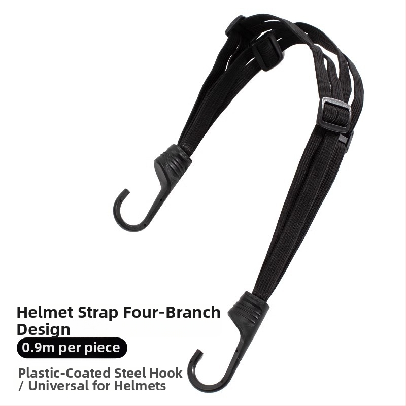 Elastický pás na motocykle a elektrické vozidlá s háčikmi a dvojitým zapínaním