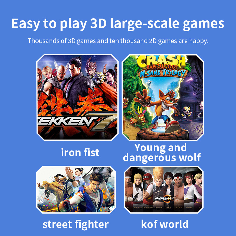 Φορητή κονσόλα παιχνιδιών με Linux λειτουργικό σύστημα, 64GB μνήμη, οθόνη 1080p, ασύρματη σύνδεση, PS1 κλασικό τζόιστικ