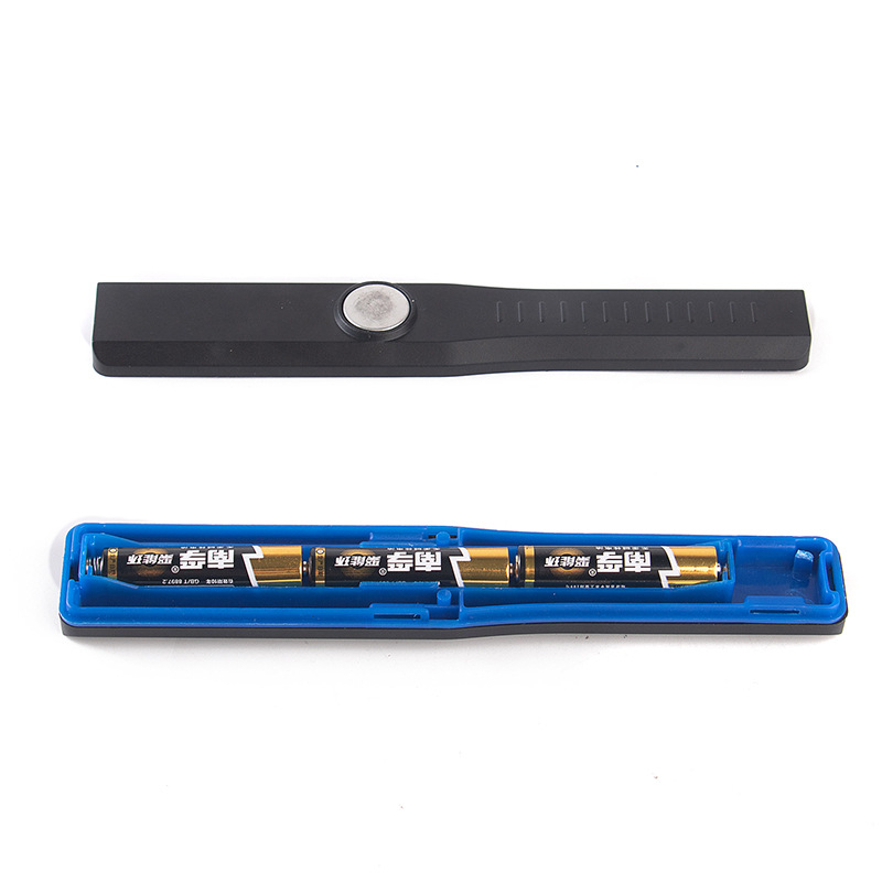 Lumină de lucru portabilă COB cu bază magnetică, pliabilă, alimentată cu baterie, lanternă de urgență multifuncțională