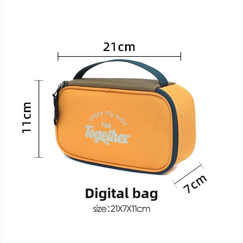 Torba za pohranu elektroničkih dodataka, model Big, poliester, odvojeni pretinci, za power bank, putno skladištenje