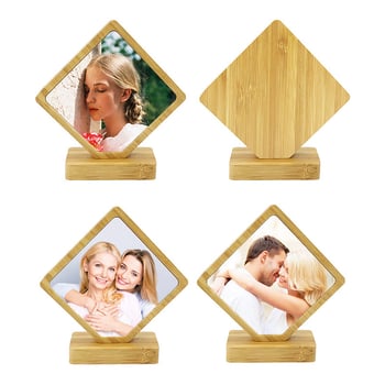 Фоторамка от алуминий, нордически стил, сърцевидна форма, за настолен дисплей, печатно изпълнение