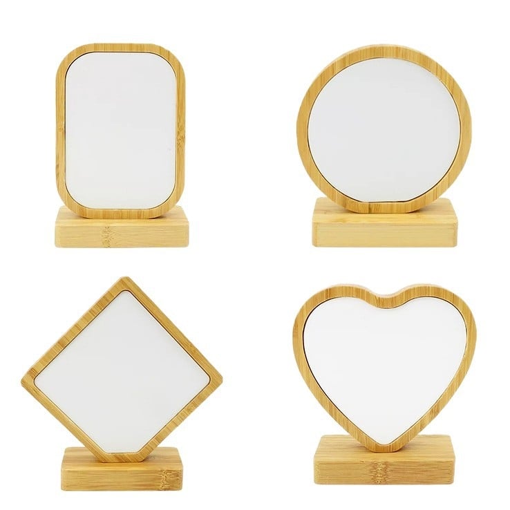 Фоторамка от алуминий, нордически стил, сърцевидна форма, за настолен дисплей, печатно изпълнение