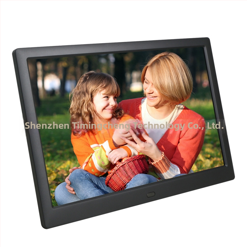 HD digitálny rám na fotky s prehrávaním videa a hudby, 1280x800, JPEG podpora, SD/USB/MMC, ABS telo