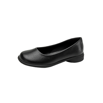 Pantofi de lucru din piele pentru femei, slip-on, toc plat 1–3 cm, vârf rotund, partea superioară din microfibră, căptușeală din microfibră de piele, talpă din cauciuc